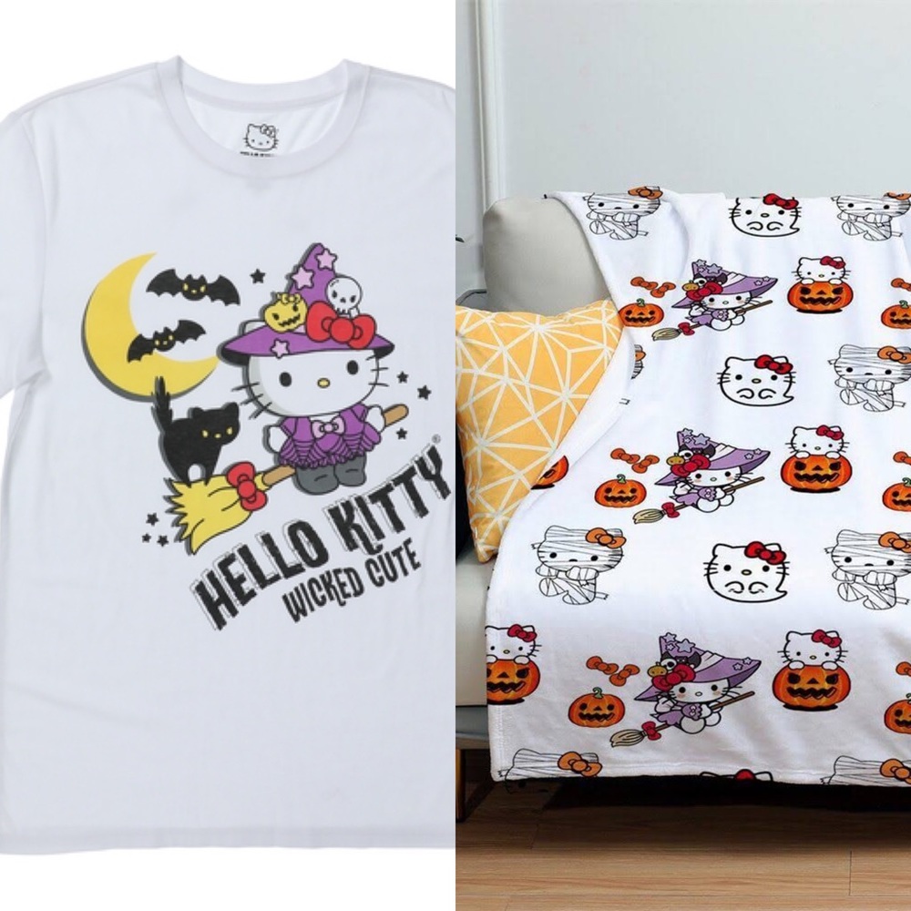 Hello Kitty Halloween Matching Shirt/Blanket Bundle‼️❤️ - Picture 1 of 5